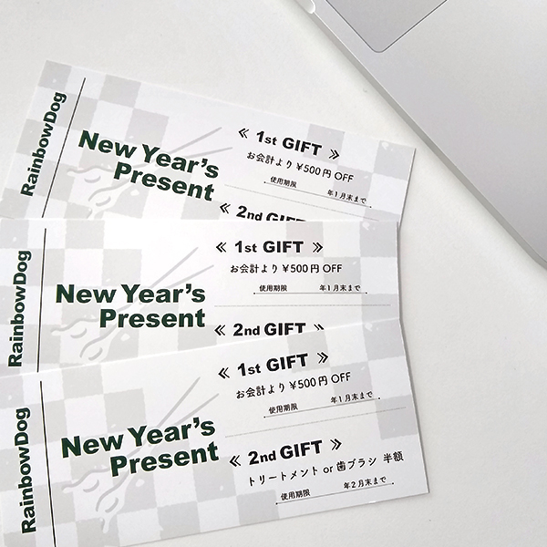 RainbowDogお年玉クーポン券